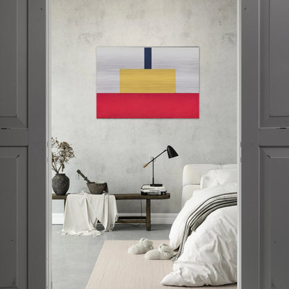 Castle CCCXXXIII 15.7.01 - 2001 - Bob Law Brushed Aluminum Print - 70x100 cm / 28x40 inches | Bob Law Aluminum Print | Bob Law Prints