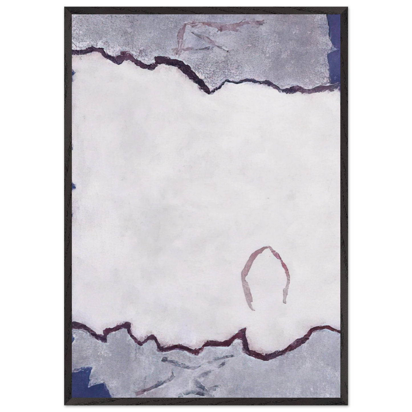 Edge of White Dawn 1 - 1982 - Theodoros Stamos Framed Art Print – Black Wooden Frame - Default Title - -Framed Art Print