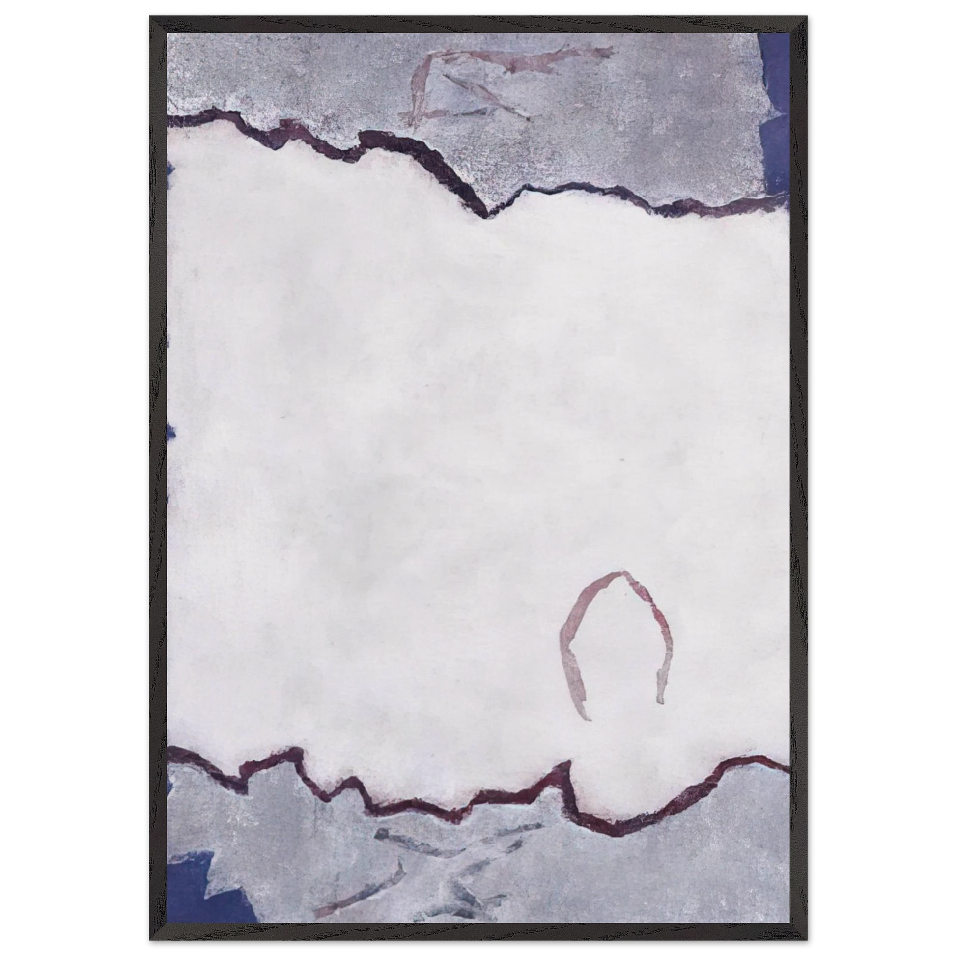 Edge of White Dawn 1 - 1982 - Theodoros Stamos Framed Art Print – Black Wooden Frame - Default Title - -Framed Art Print