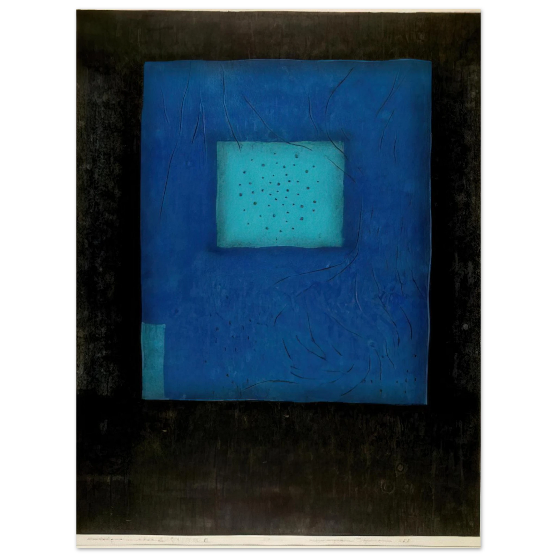 Hiroyuki Tajima - Nostalgia in Blue - 1968 Fine Art Poster - Default Title