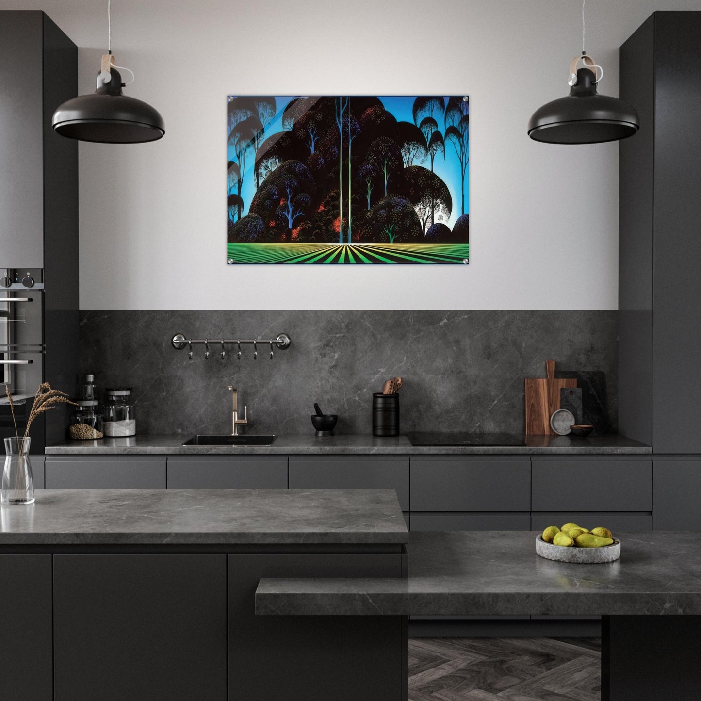 Forest Bouquet - Eyvind Earle Acrylic Print - 70x100 cm / 28x40″ inches | Eyvind Earle Wall Art | Eyvind Earle Prints