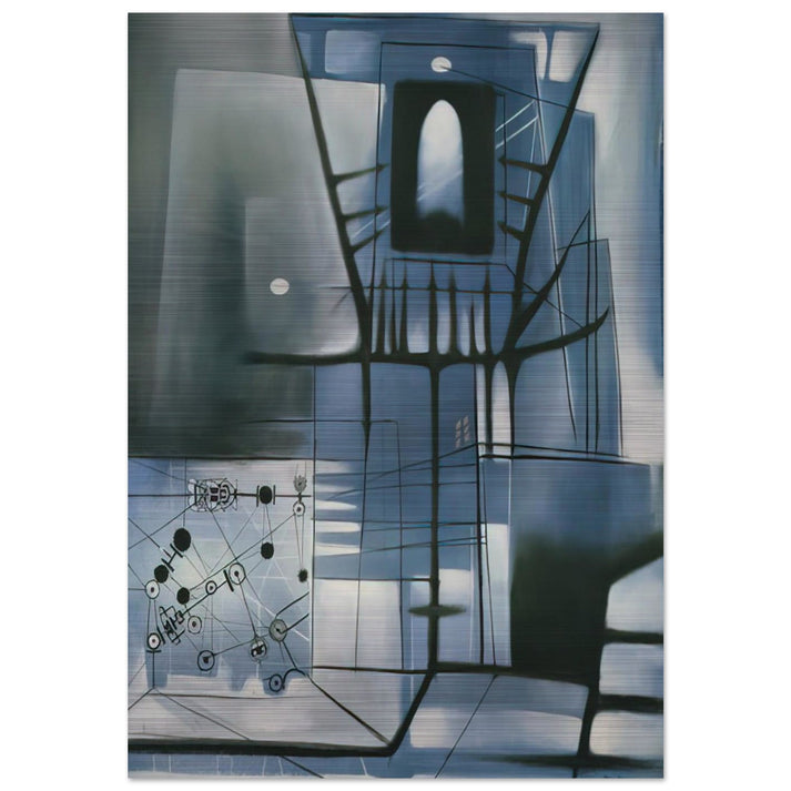 A Time for Fear - 1949 - Jimmy Ernst Brushed Aluminum Print - 70x100 cm / 28x40 inches | Jimmy Ernst Aluminum Print | Jimmy Ernst Prints