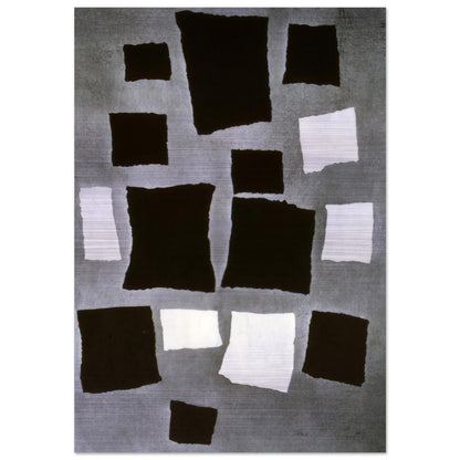 Squares or Rectangles Arranged According to the Laws of Chance - Jean Arp Brushed Aluminum Print - 70x100 cm / 28x40 inches | Jean Arp Aluminum Print | Jean Arp Prints