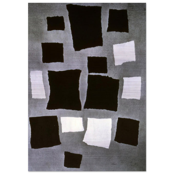 Squares or Rectangles Arranged According to the Laws of Chance - Jean Arp Brushed Aluminum Print - 70x100 cm / 28x40 inches | Jean Arp Aluminum Print | Jean Arp Prints