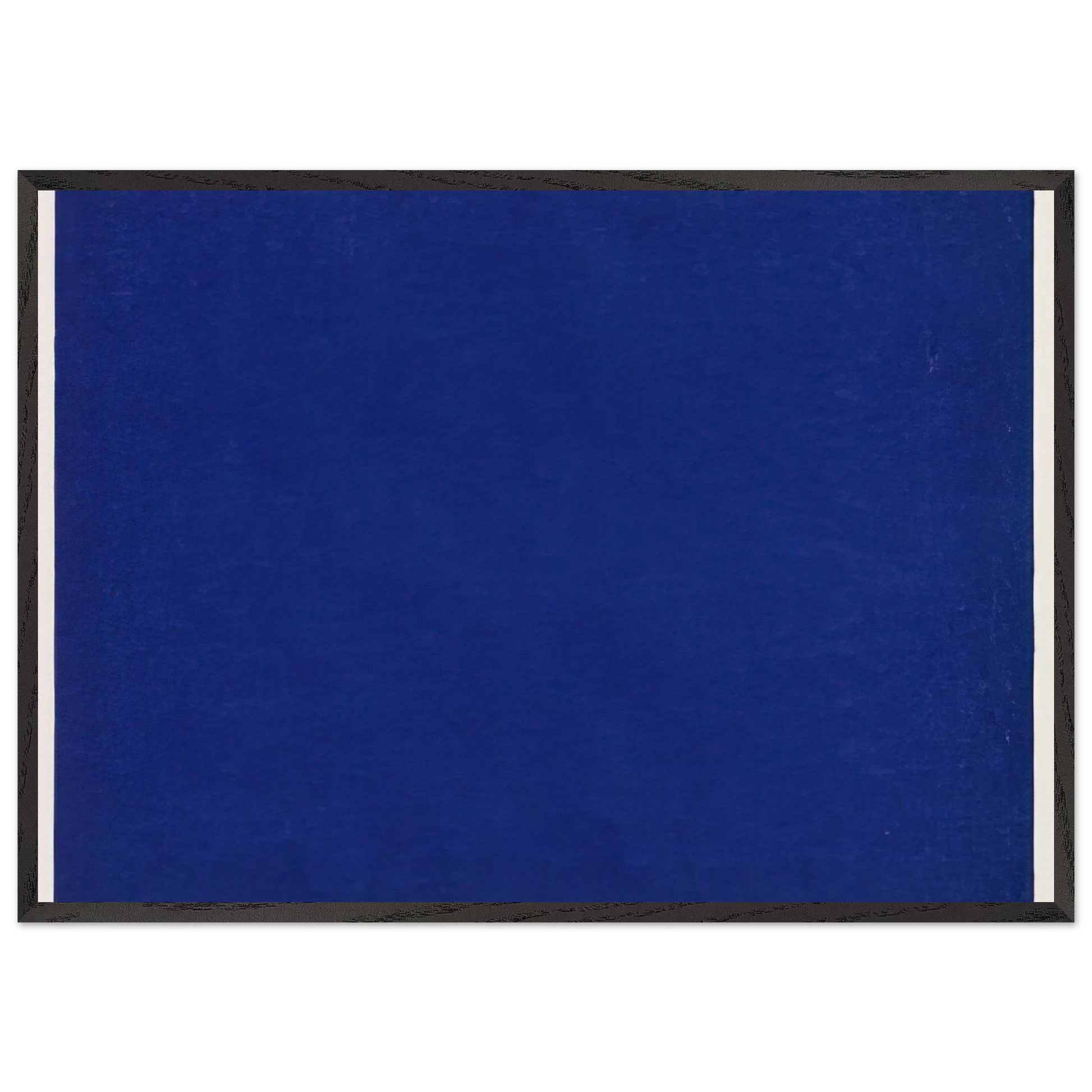 Blue from the series Line Form Color - Ellsworth Kelly Framed Art Print – Black Wooden Frame - Default Title - -Framed Art Print