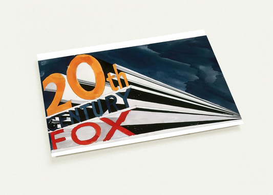20TH CENTURY FOX 1962 By Edward Ruscha Pack of 10 Post Cards | Edward Ruscha Post Cards | A6 (10.5 x 14.8 cm) - 4.1 x 5.8 inches