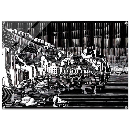 SCILLA CALABRIA FEBRUARY 1931 1931 - MC Escher Acrylic Print - 70x100 cm / 28x40″ inches | Maurits Cornelis Escher Prints