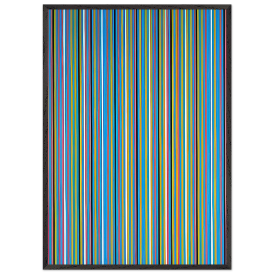 ACHEAN 1981 - Bridget Riley Framed Art Print – Black Wooden Frame - Default Title - -Framed Art Print