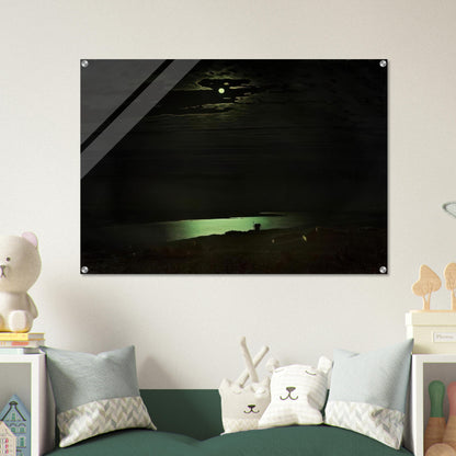 Moonlight Night on the Dnieper - Arkhyp Kuindzhi Acrylic Print - 70x100 cm / 28x40″ inches | Arkhyp Kuindzhi Wall Art | Arkhyp Kuindzhi Prints