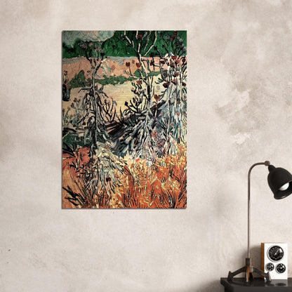 Thistles - Vincent van Gogh Brushed Aluminum Print - 70x100 cm / 28x40 inches | Vincent van Gogh Aluminum Print | Vincent van Gogh Prints