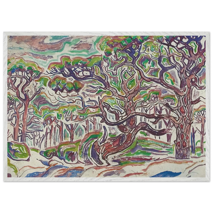 Walter Inglis Anderson - Walter Anderson Wall art - 21x29.7 cm / 8x12" - Premium Wooden Framed Poster With Fine Art Paper - Black frame