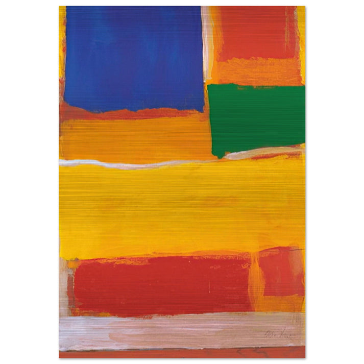 UNTITLED 1986 - Esteban Vicente Brushed Aluminum Print - 70x100 cm / 28x40 inches | Esteban Vicente Aluminum Print | Esteban Vicente Prints