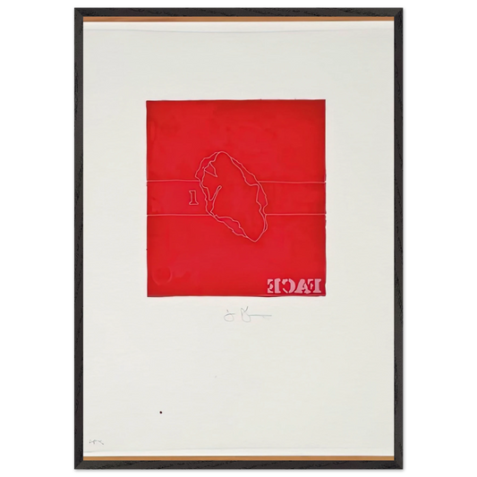 FACE CASTS FROM UNTITLED SERIES 1974 - Jasper Johns Framed Art Print – Black Wooden Frame - Default Title - -Framed Art Print