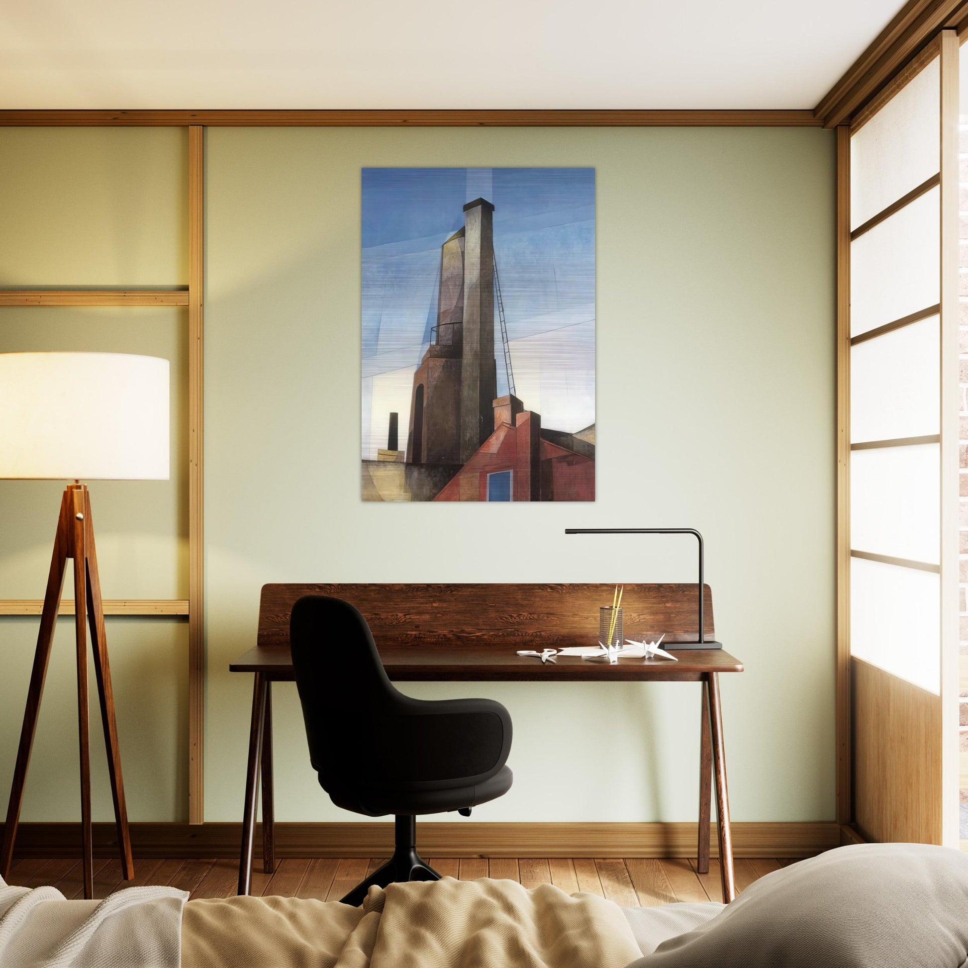 Aucassin and Nicolette - 1921 - Charles Demuth Brushed Aluminum Print - 70x100 cm / 28x40 inches | Charles Demuth Aluminum Print | Charles Demuth Prints