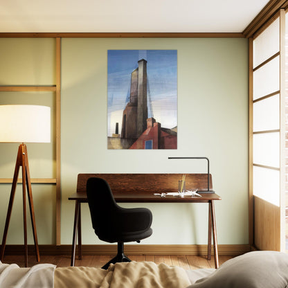 Aucassin and Nicolette - 1921 - Charles Demuth Brushed Aluminum Print - 70x100 cm / 28x40 inches | Charles Demuth Aluminum Print | Charles Demuth Prints