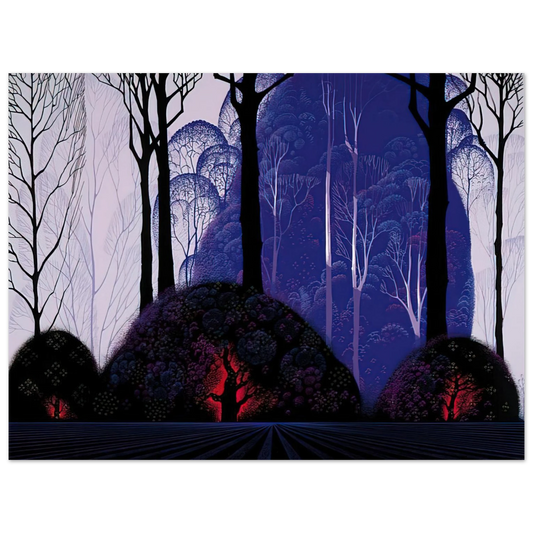 Eyvind Earle - Purple Eucalyptus Fine Art Poster - Default Title