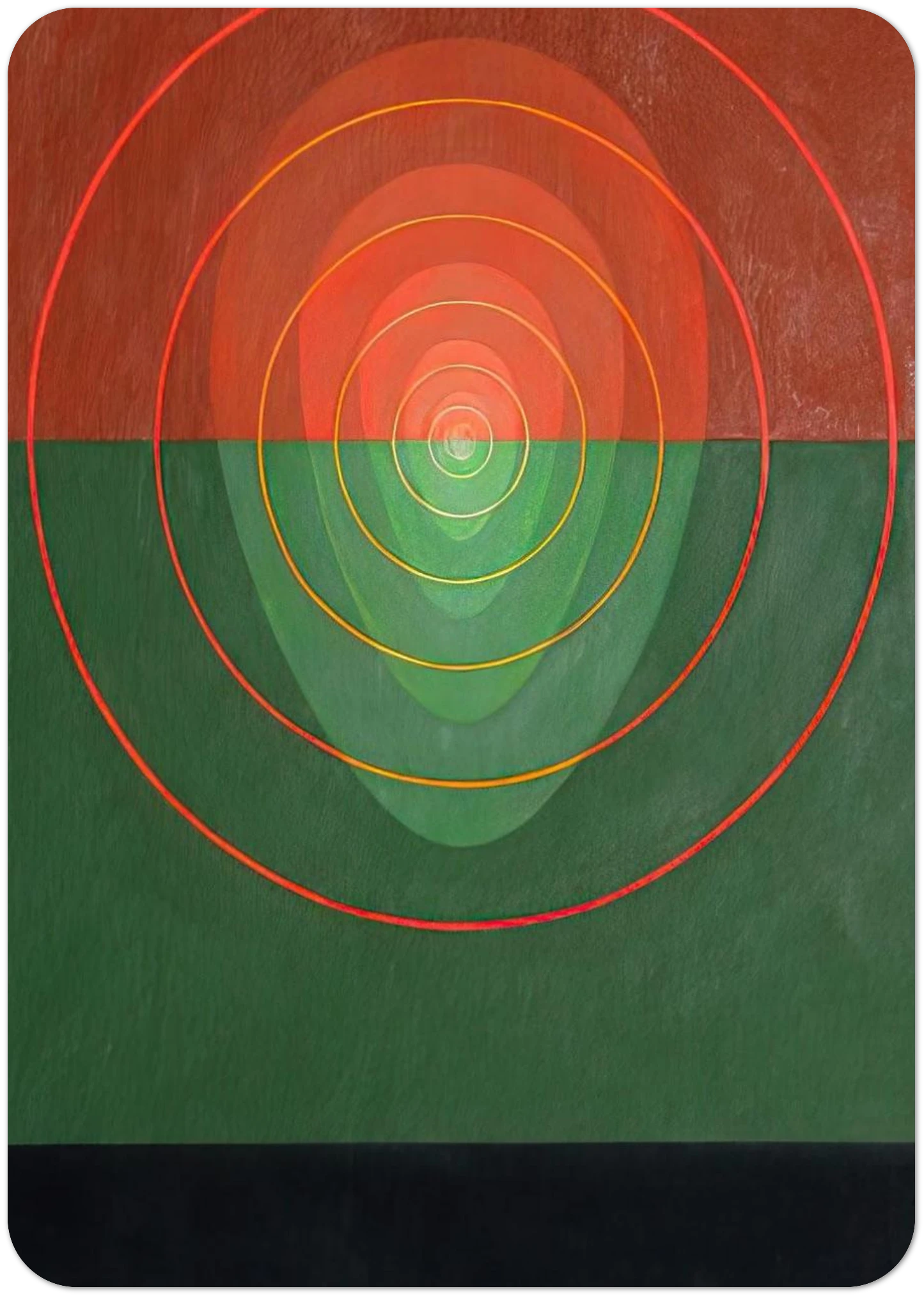 Mandala No. 2 - 1968 By Clarence Holbrook Carter Pack of 10 Post Cards | Clarence Holbrook Carter Post Cards | A6 (10.5 x 14.8 cm) - 4.1 x 5.8 inches