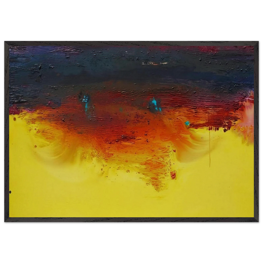 Adirondacks - 1992 - Helen Frankenthaler Framed Art Print – Black Wooden Frame - Default Title - -Framed Art Print