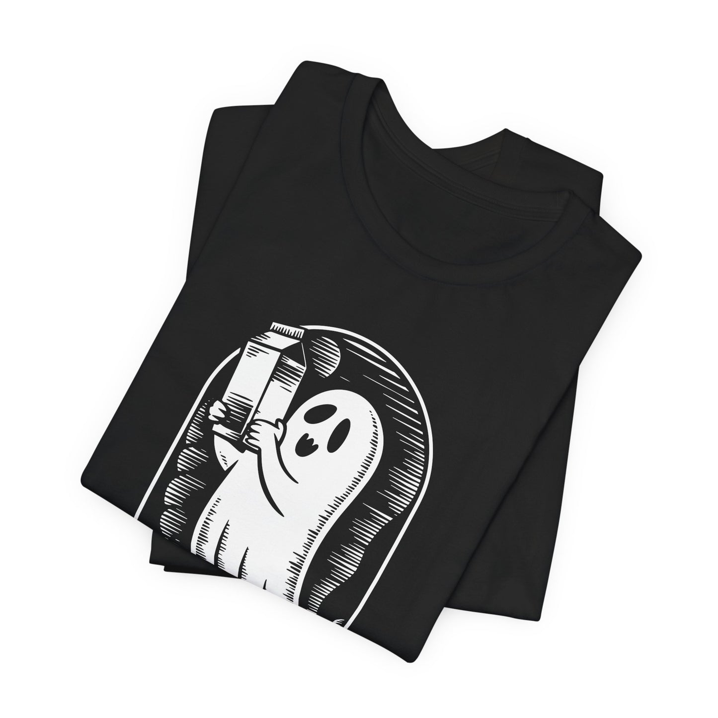 just a dad who always came back with milk halloween T-shirt - Maglietta Unisex in Jersey a Maniche Corte