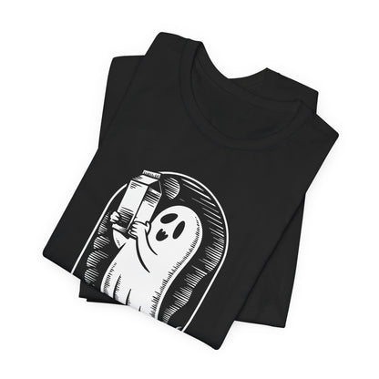 just a dad who always came back with milk halloween T-shirt - Maglietta Unisex in Jersey a Maniche Corte