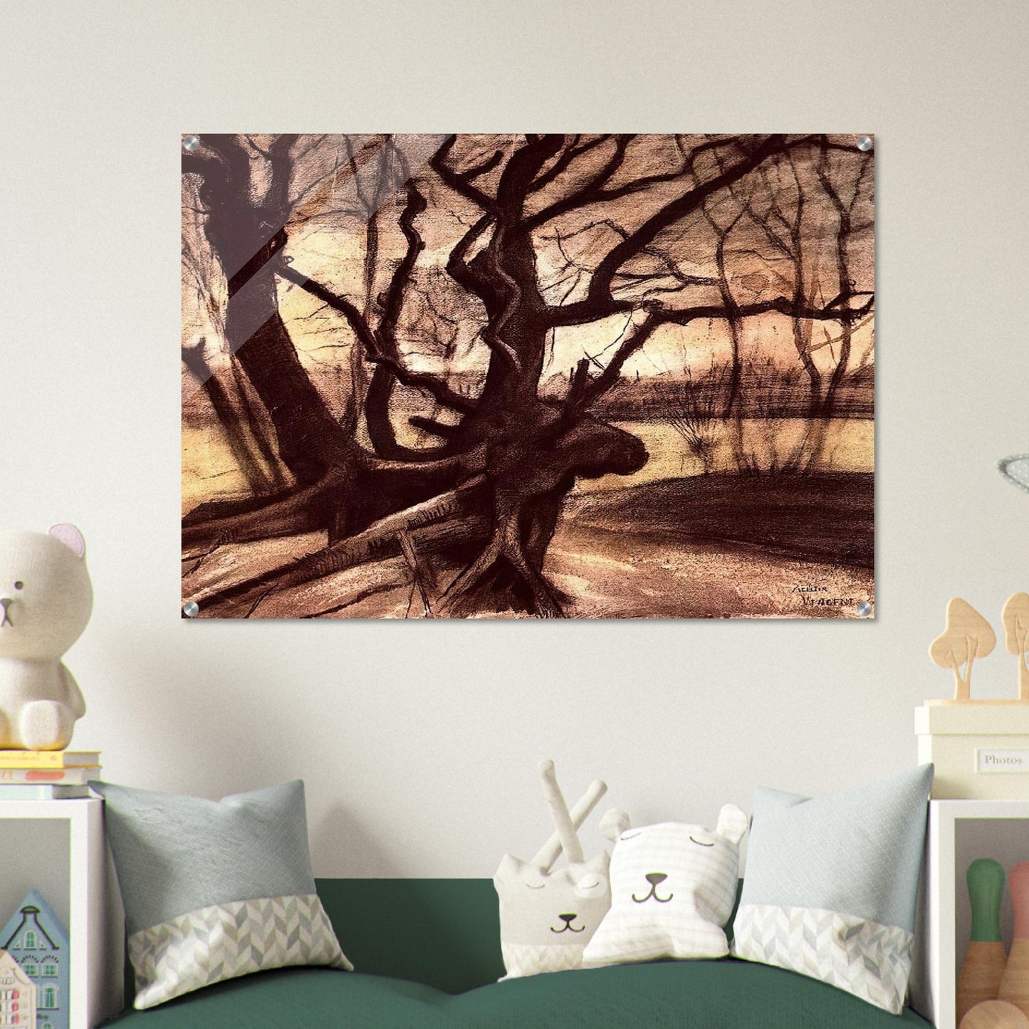 Study of a Tree - Vincent van Gogh Acrylic Print - 70x100 cm / 28x40″ inches