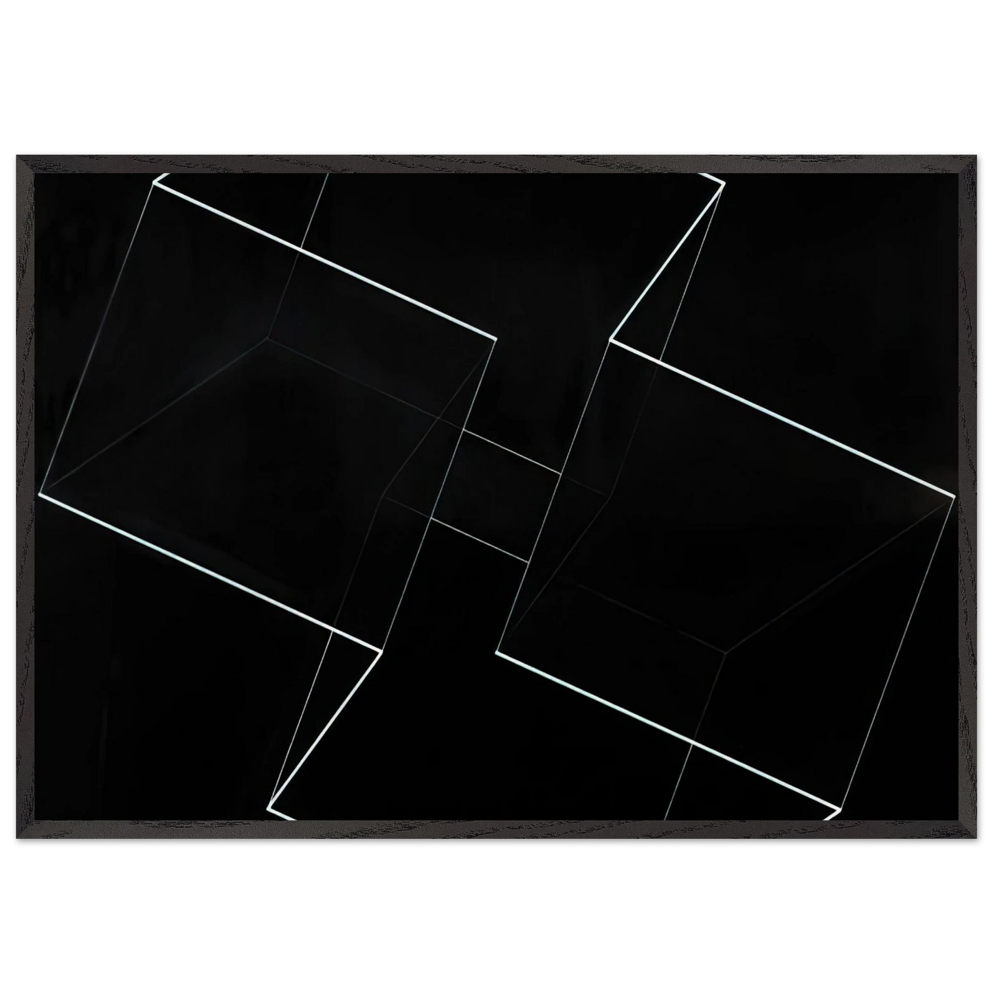 STRUCTURAL CONSTELLATION ALPHA 1954 - Josef Albers Framed Art Print – Black Wooden Frame - Default Title - -Framed Art Print