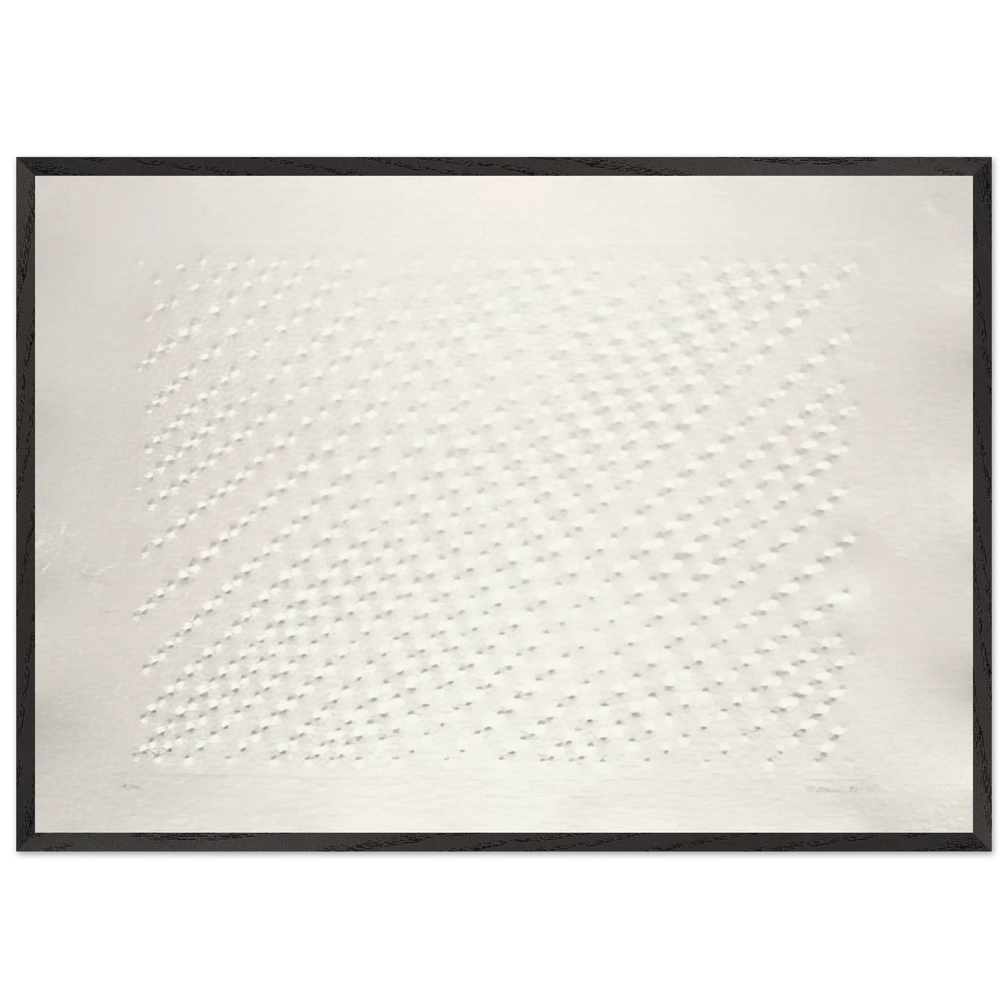 Untitled Hommage a Santomaso - Spatialism - Enrico Castellani Framed Art Print – Black Wooden Frame - Default Title - -Framed Art Print