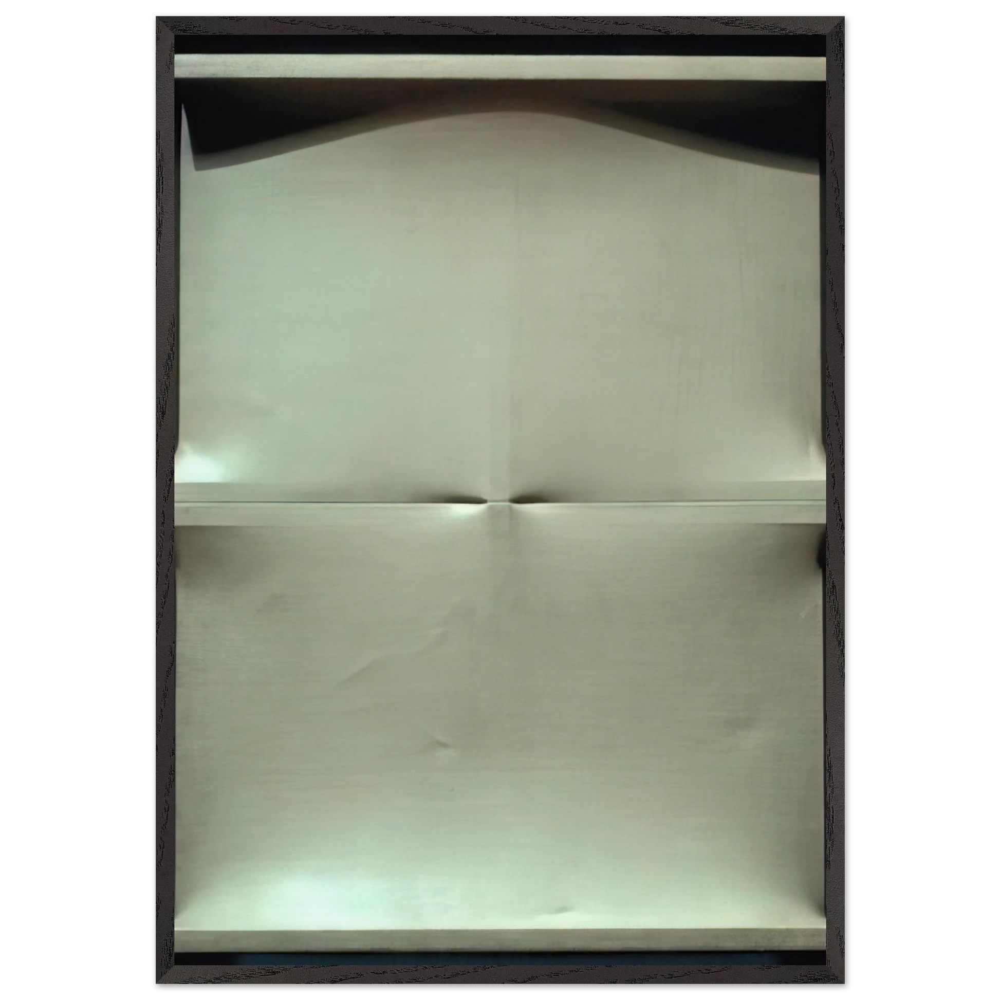 No 827 - 1963 - Enrico Castellani Framed Art Print – Black Wooden Frame - Default Title - -Framed Art Print