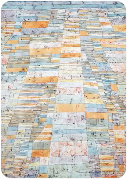 MAIN PATH AND BYWAYS 1929 By Paul Klee Pack of 10 Post Cards | Paul Klee Post Cards | A6 (10.5 x 14.8 cm) - 4.1 x 5.8 inches