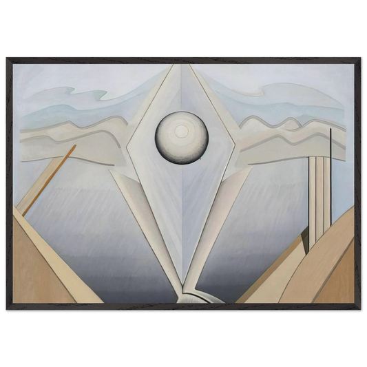 Abstract Painting 98 - 1938 - Lawren Harris Framed Art Print – Black Wooden Frame - Default Title - -Framed Art Print