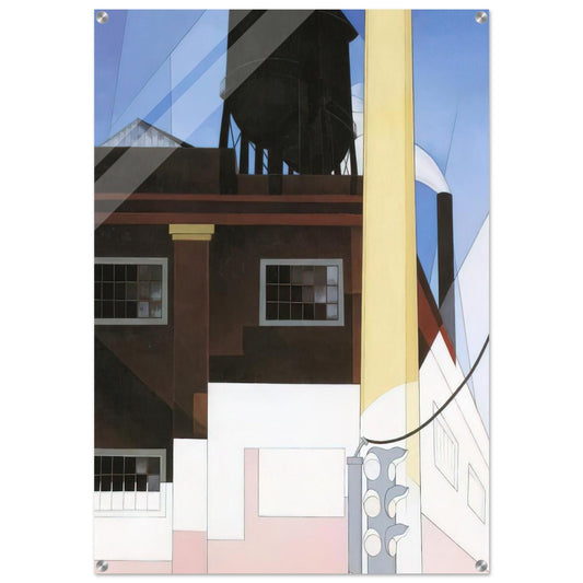 And the Home of the Brave - 1931 - Charles Demuth Acrylic Print - 70x100 cm / 28x40″ inches | Charles Demuth Wall Art | Charles Demuth Prints