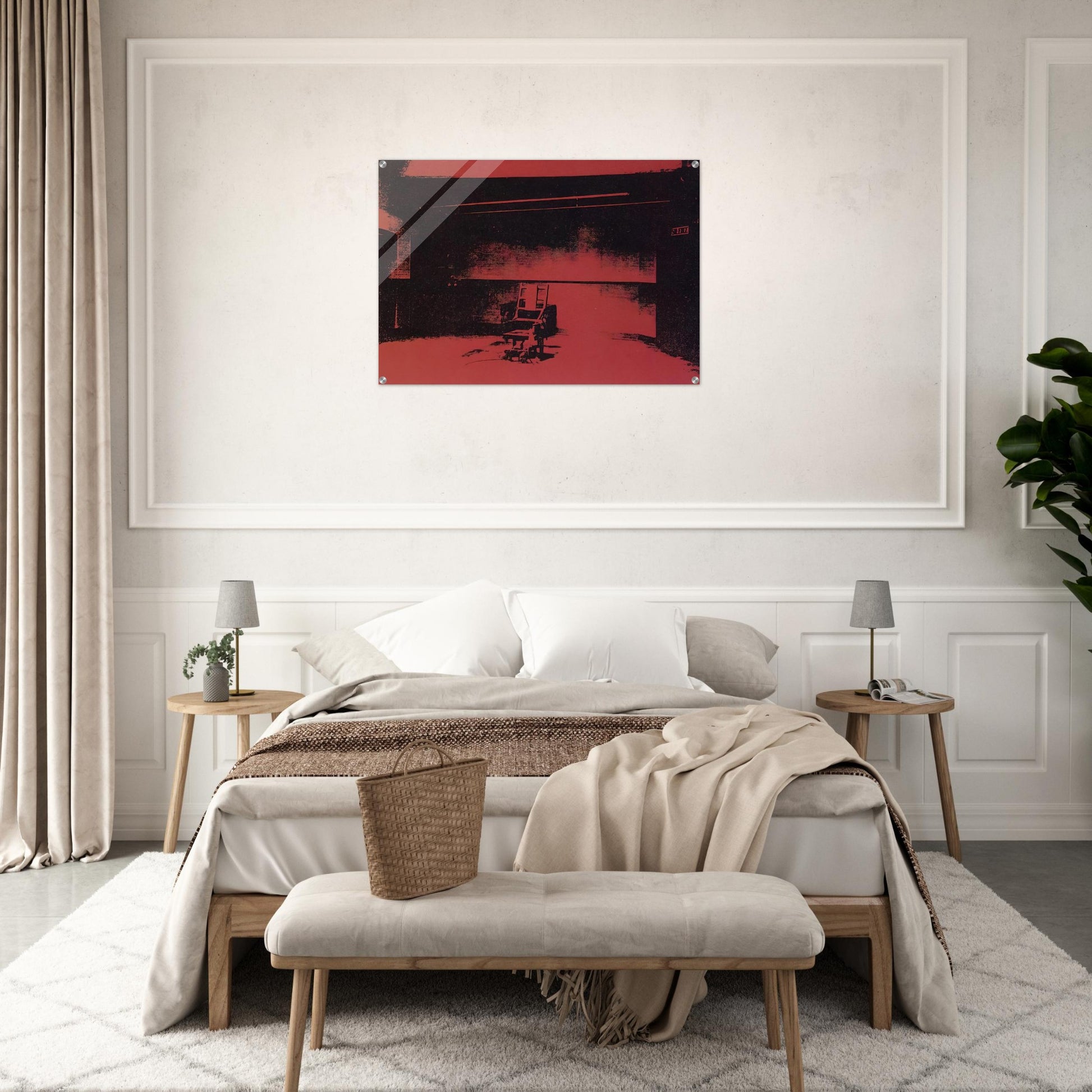 Early electric chair - Andy Warhol Acrylic Print - 70x100 cm / 28x40″ inches | Andy Warhol Wall Art | Andy Warhol Prints