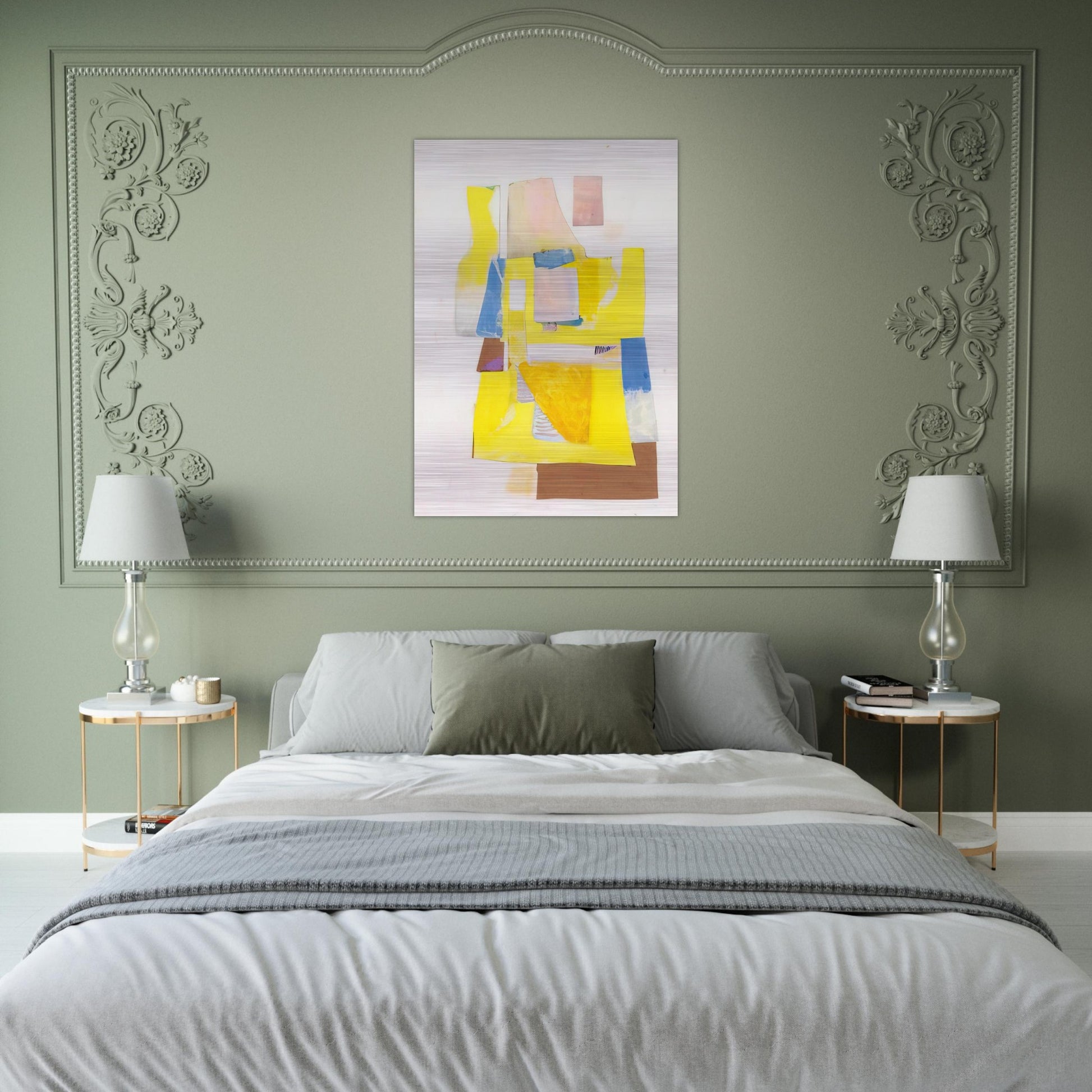 Sem título - Lyrical Abstraction - Menez Brushed Aluminum Print - 70x100 cm / 28x40 inches | Menez Aluminum Print | Menez Prints