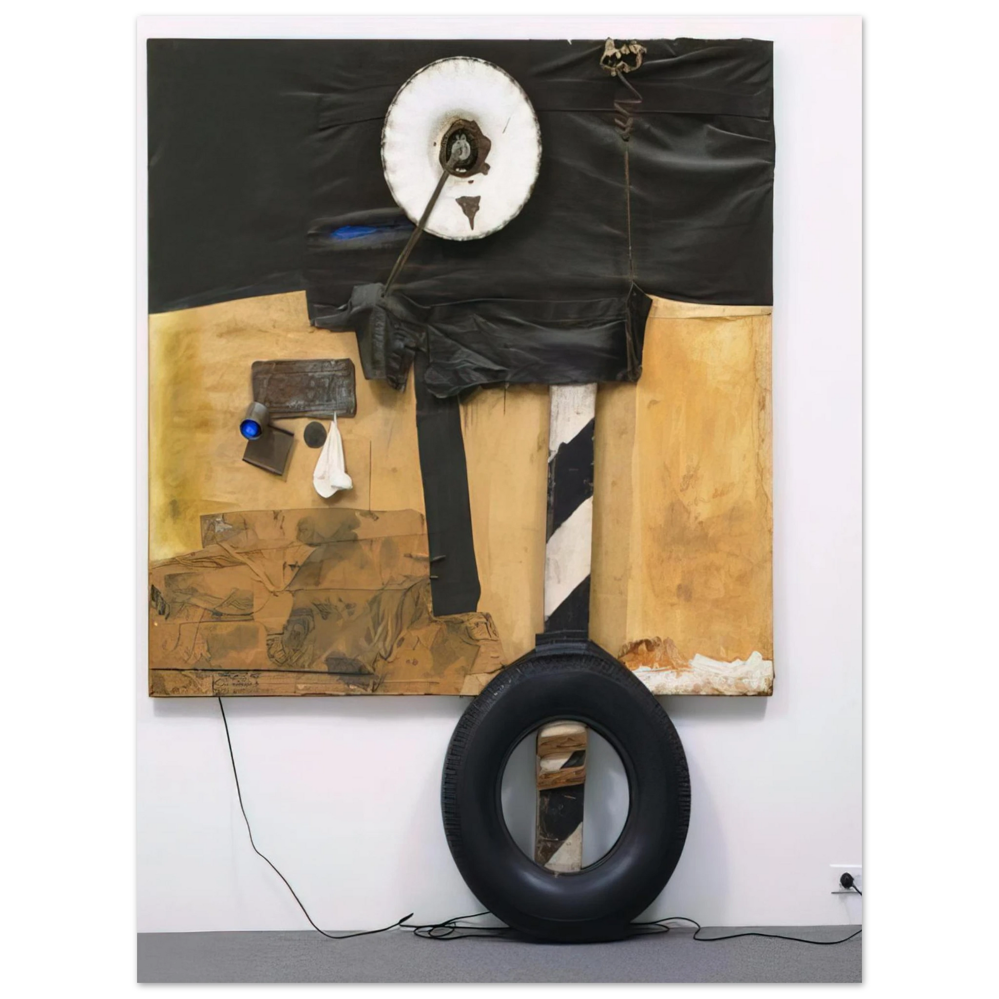 Robert Rauschenberg - FIRST LANDING JUMP 1961 Fine Art Poster - Default Title