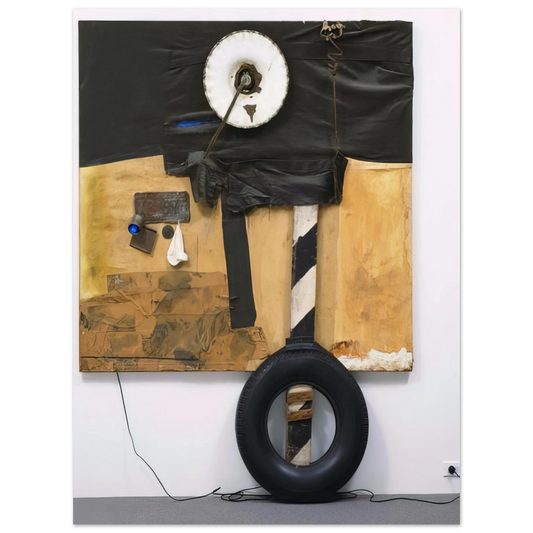 Robert Rauschenberg - FIRST LANDING JUMP 1961 Fine Art Poster - Default Title