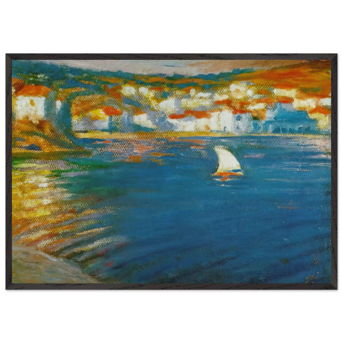 LANDSCAPE NEAR CADAQUES 1921 - Salvador Dali Framed Art Print – Black Wooden Frame - Default Title - -Framed Art Print