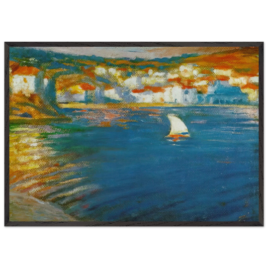 LANDSCAPE NEAR CADAQUES 1921 - Salvador Dali Framed Art Print – Black Wooden Frame - Default Title - -Framed Art Print