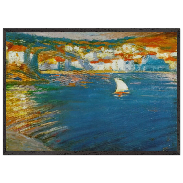 LANDSCAPE NEAR CADAQUES 1921 - Salvador Dali 70x100 cm / 28x40 inches Framed Art Print – Black Wooden Frame