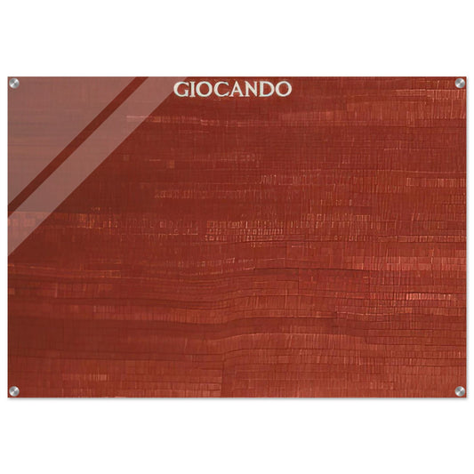 GIOCANDO - Alighiero Boetti Acrylic Print - 70x100 cm / 28x40″ inches | Alighiero Boetti Wall Art | Alighiero Boetti Prints