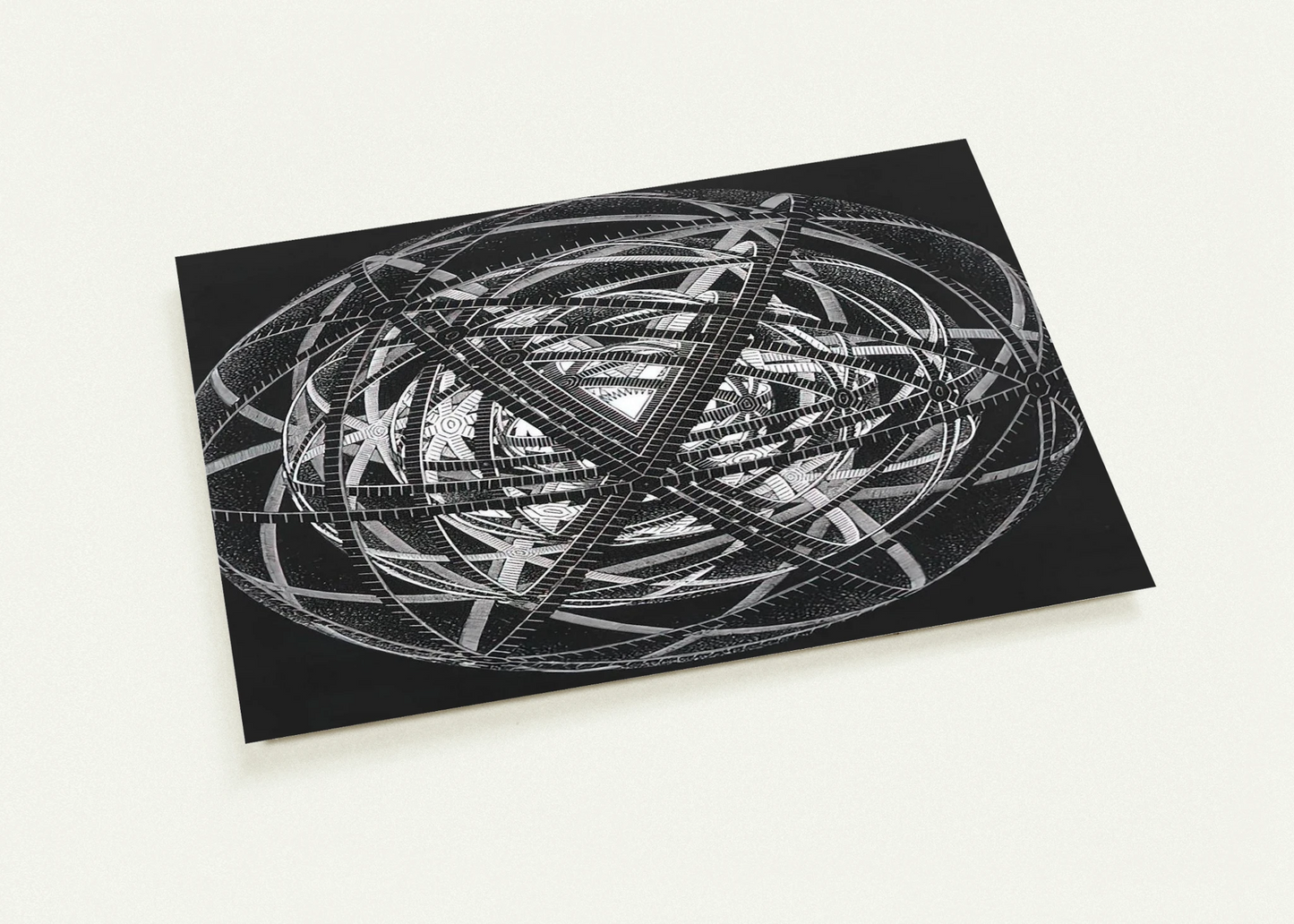 CONCENTRIC RINDS By MC Escher Pack of 10 Post Cards | MC Escher Post Cards | A6 (10.5 x 14.8 cm) - 4.1 x 5.8 inches