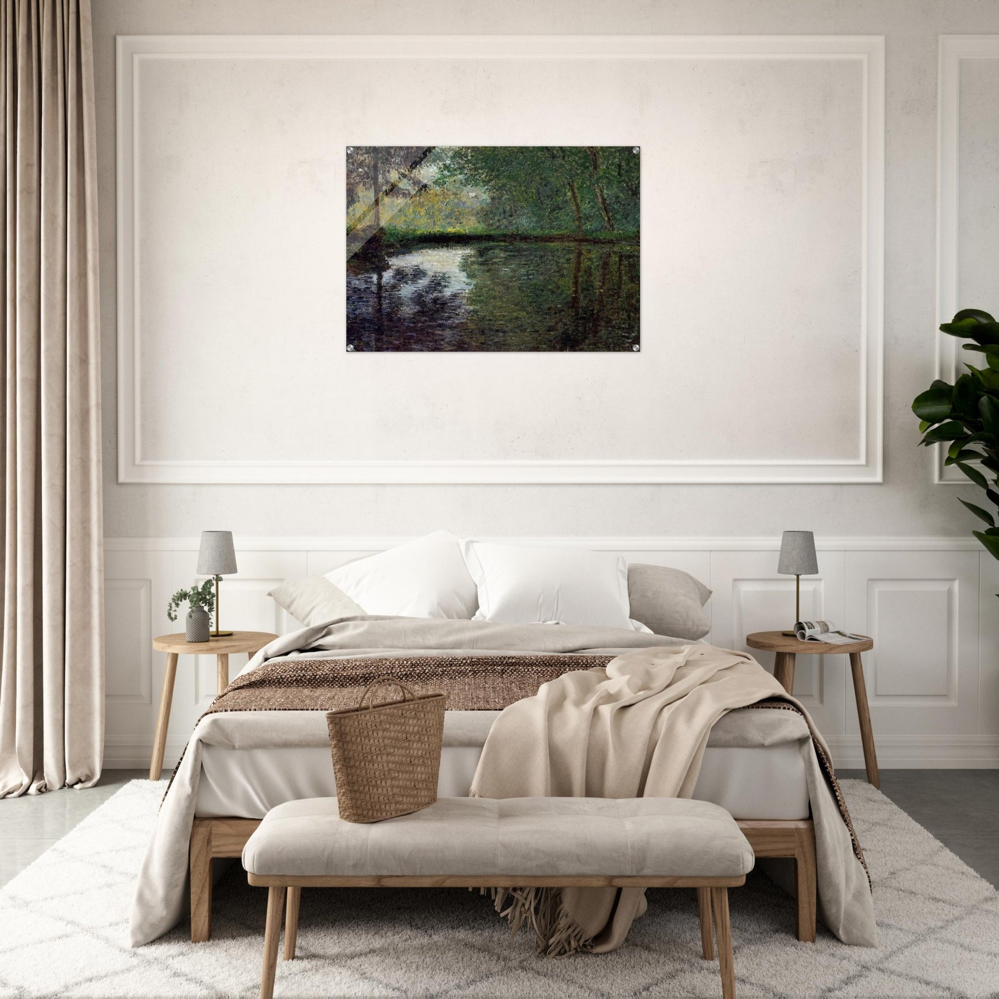 The Pond at Montgeron 2 - claude monet Acrylic Print - 70x100 cm / 28x40″ inches