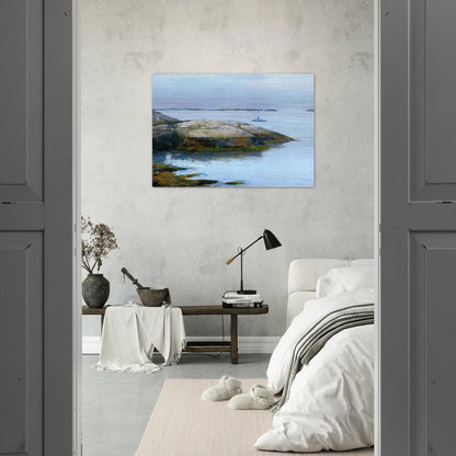 Isles of Shoals, Appledore - Childe Hassam Brushed Aluminum Print - 70x100 cm / 28x40 inches | Childe Hassam Aluminum Print | Childe Hassam Prints