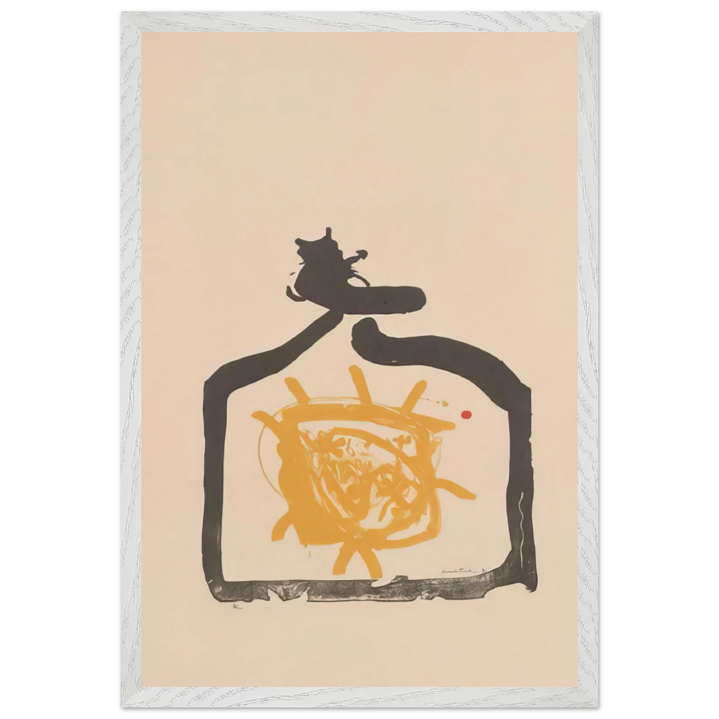 Helen Frankenthaler - May 26th Backwards - 1961 Wall art - 50x70 cm / 20x28 inches - Premium Wooden Framed Poster With Fine Art Paper - Wood frame