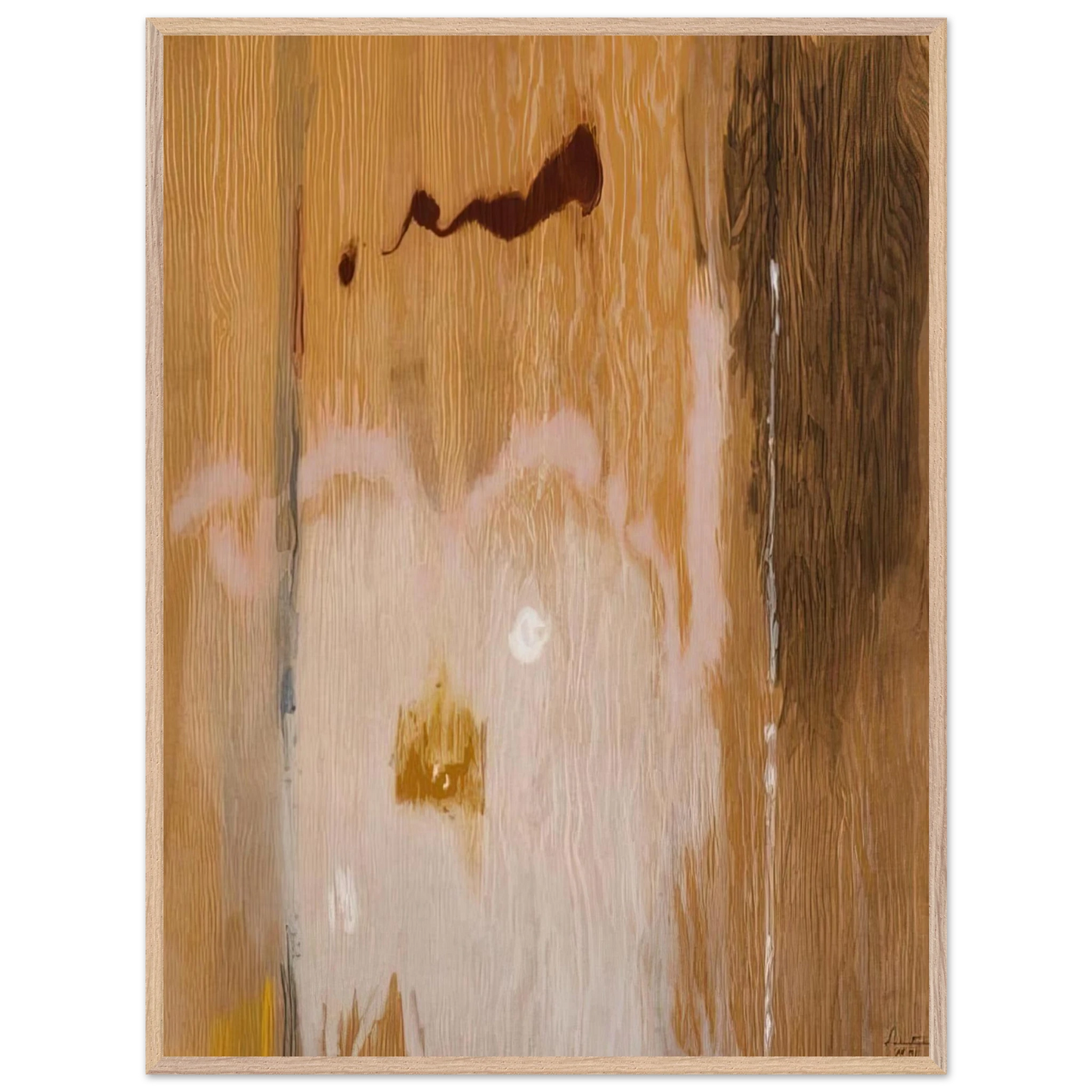 Helen Frankenthaler - Tales of Genji VI - 1998 Wall art - 70x100 cm / 28x40 inches - Premium Wooden Framed Poster With Fine Art Paper - Wood frame