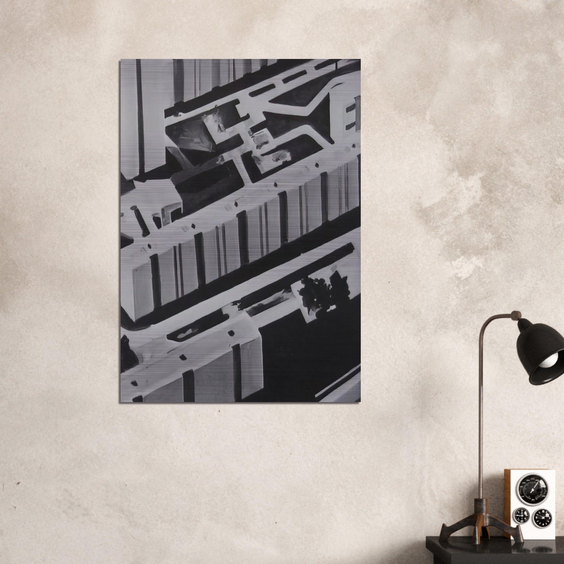 TOWNSCAPE SL 1969 0 - Gerhard Richter Brushed Aluminum Print - 70x100 cm / 28x40 inches | Gerhard Richter Aluminum Print | Gerhard Richter Prints