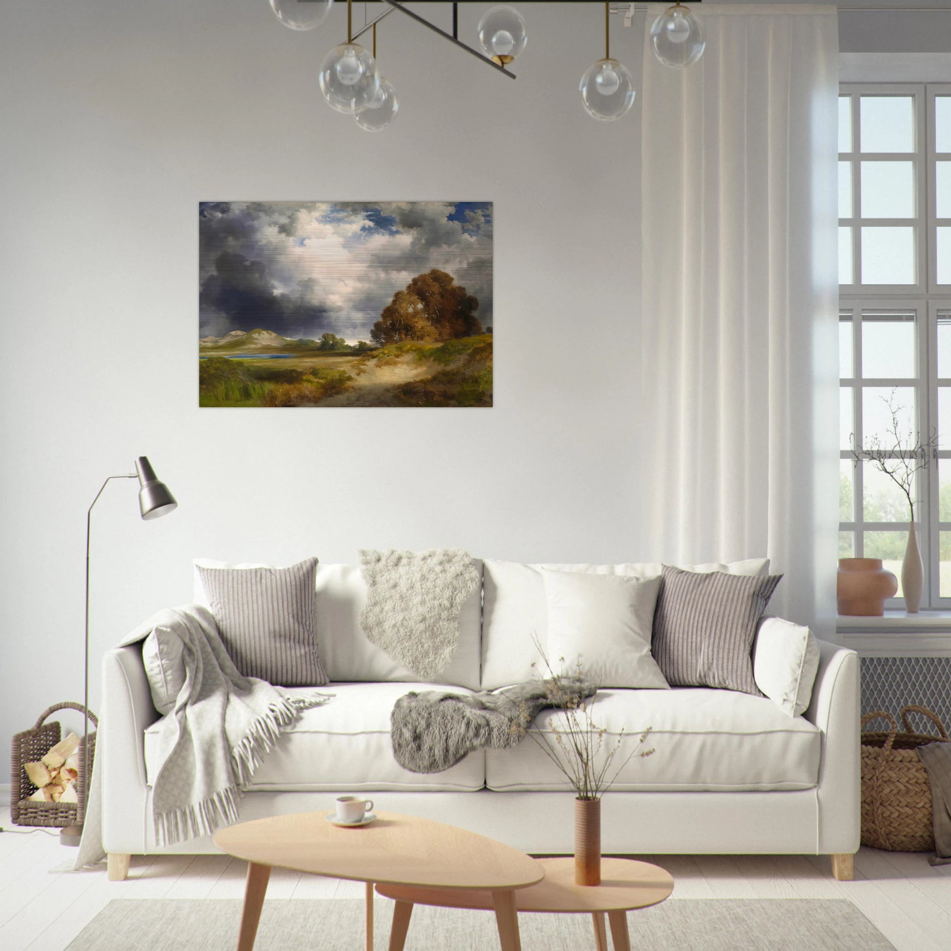 East Hampton - Thomas Moran Brushed Aluminum Print - 70x100 cm / 28x40 inches | Thomas Moran Aluminum Print | Thomas Moran Prints