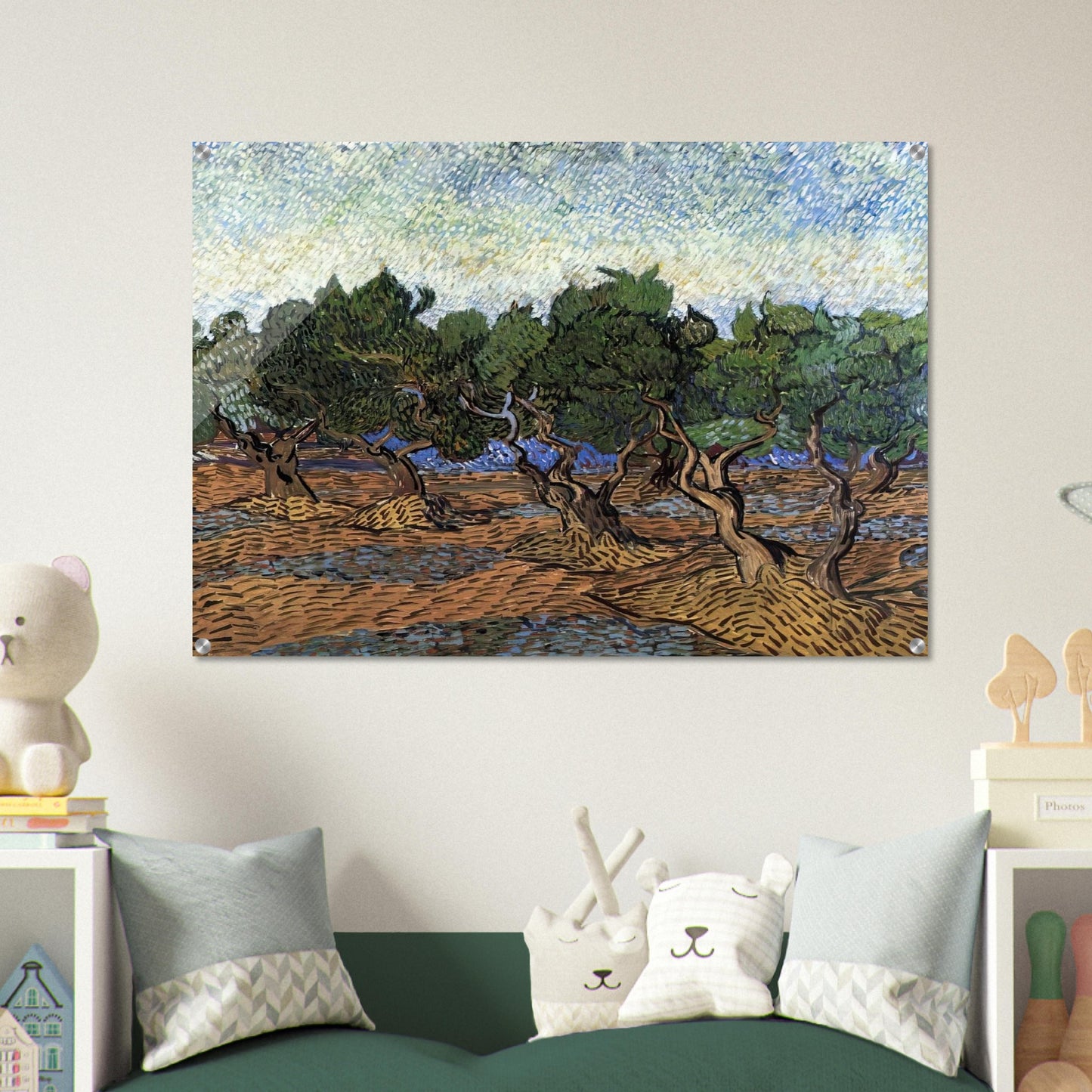 Olive Grove - Vincent van Gogh Acrylic Print - 70x100 cm / 28x40″ inches