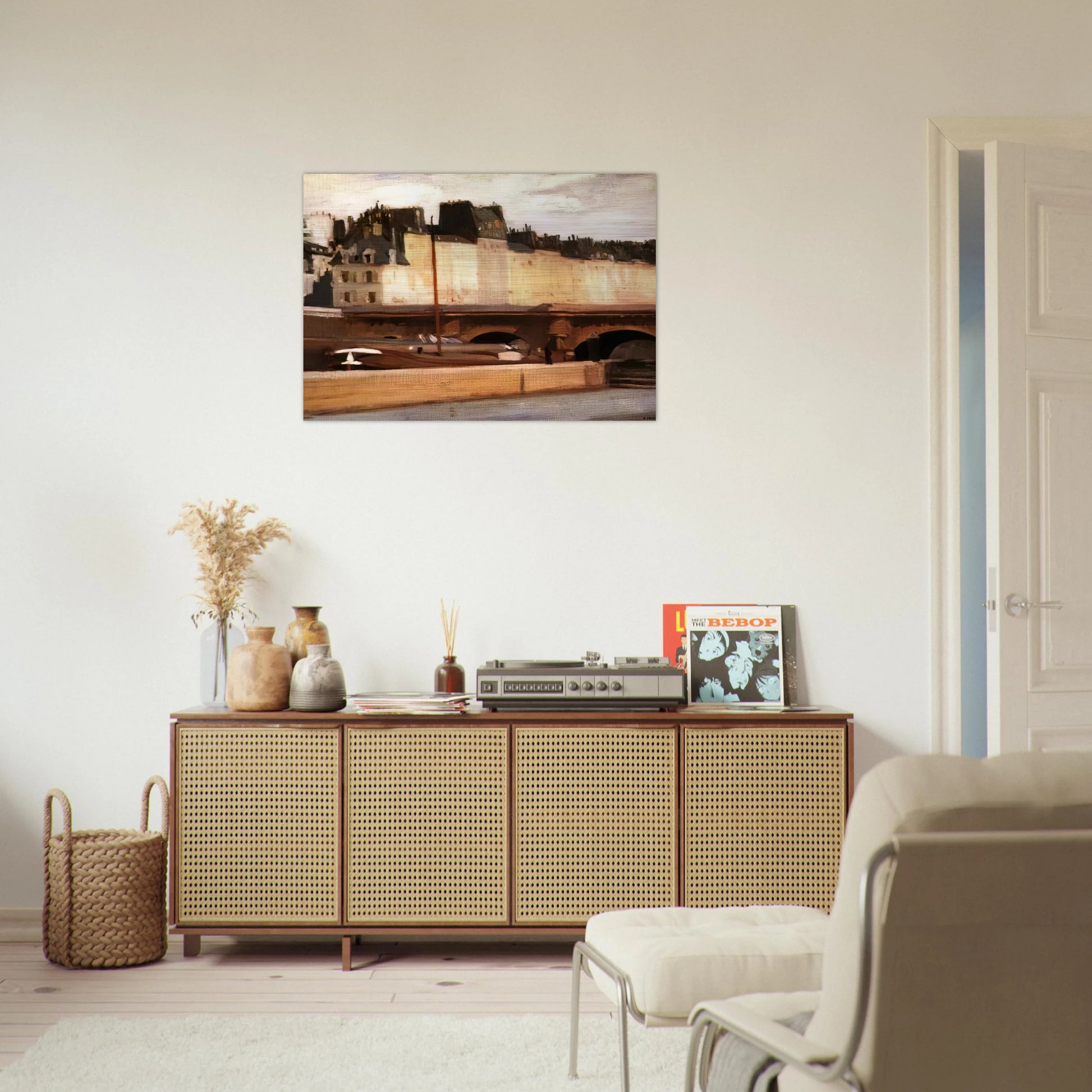 Écluse de la Monnaie - Edward Hopper Brushed Aluminum Print - 70x100 cm / 28x40 inches | Edward Hopper Aluminum Print | Edward Hopper Prints