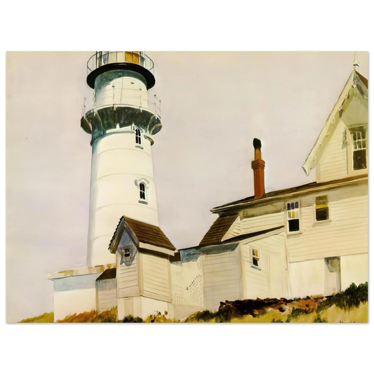 Edward Hopper - Light at Two lights Fine Art Poster - 13x18 cm / 5x7 inches