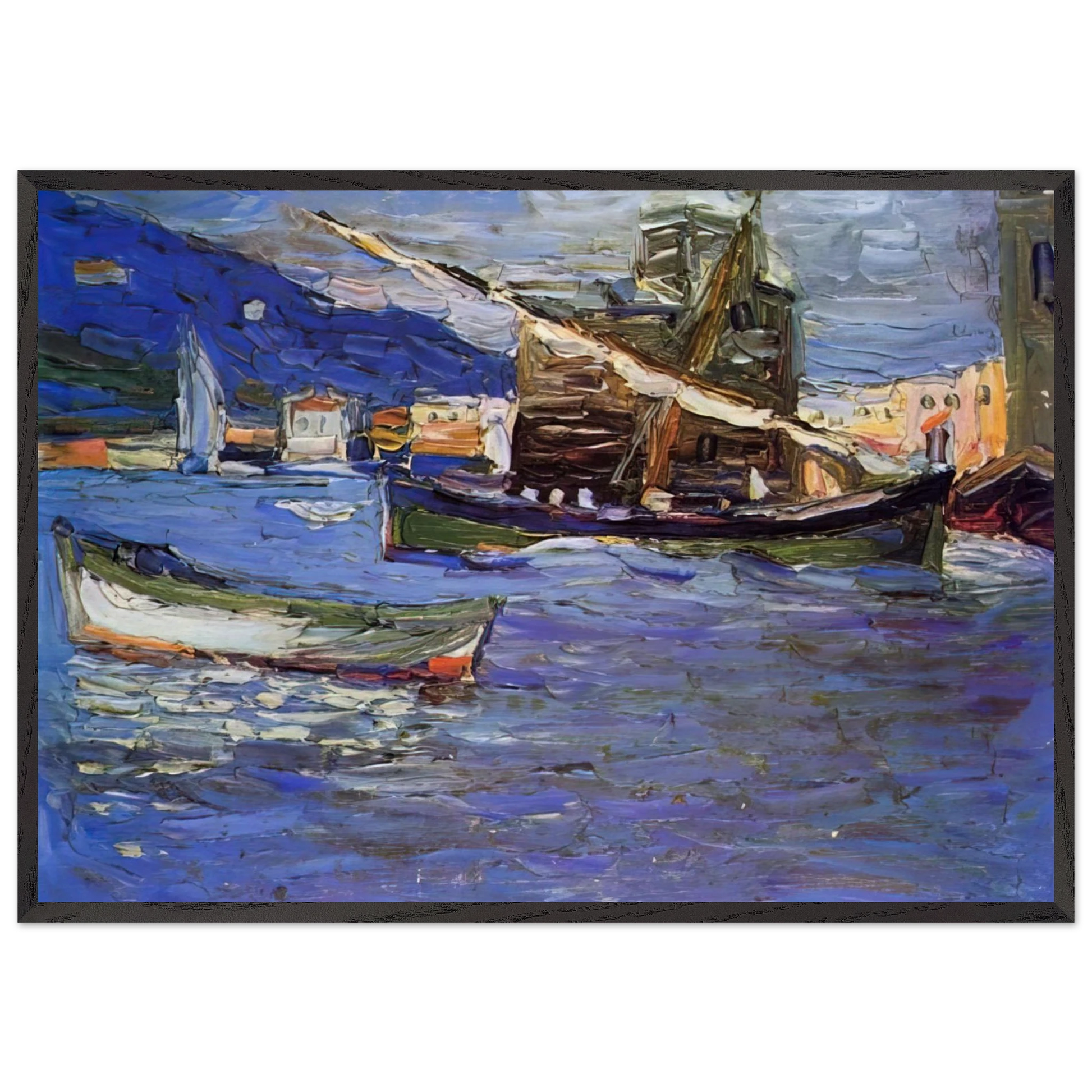 RAPALLO GRAUER DAY 1905 - Wassily Kandinsky Framed Art Print – Black Wooden Frame - Default Title - -Framed Art Print